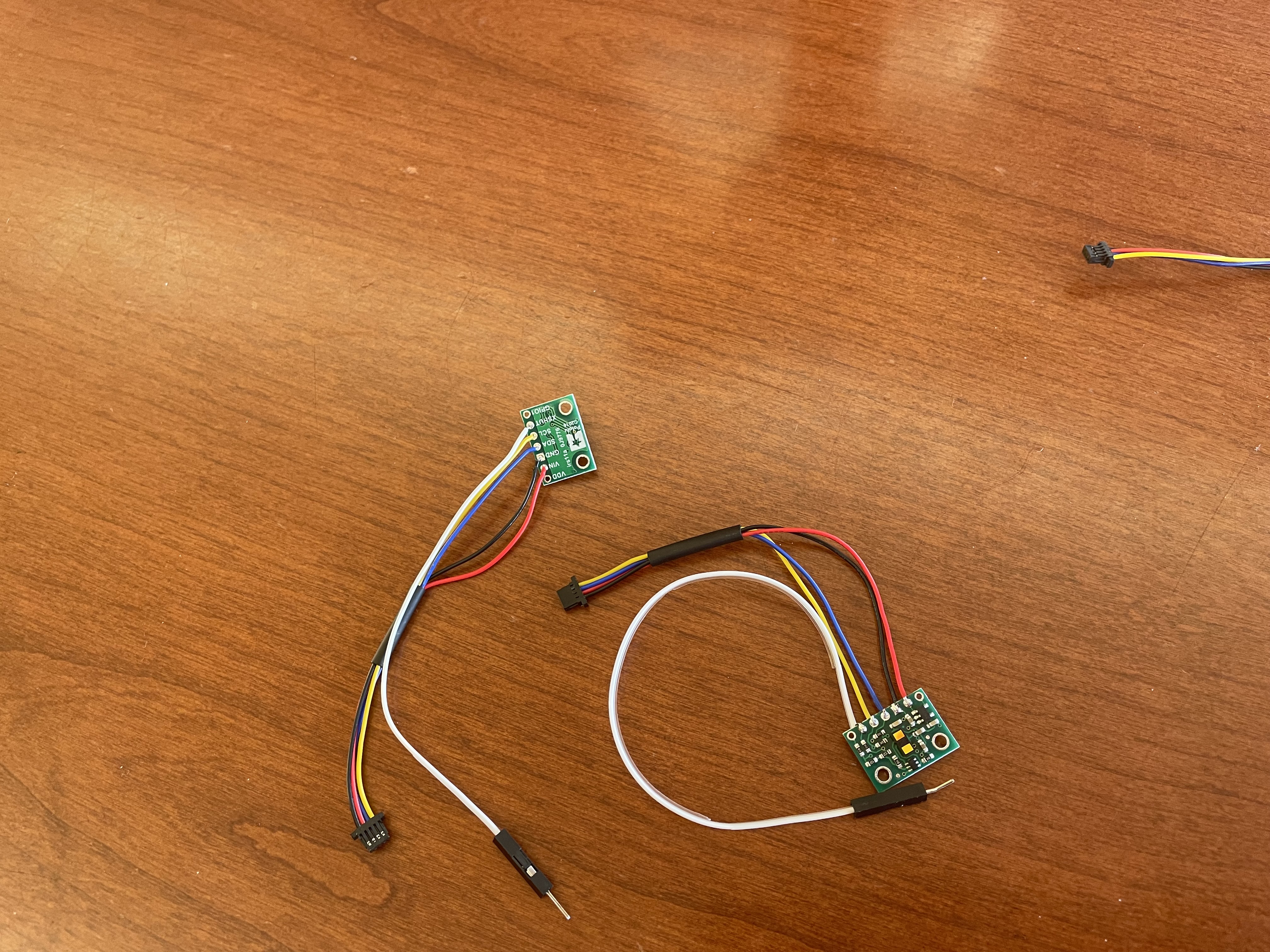 Soldered ToF sensors